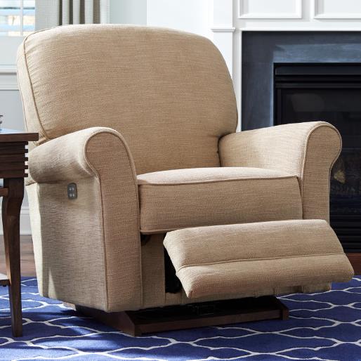 La Z Boy Kirkwood 010768 Rocking Recliner with Nailhead Studs
